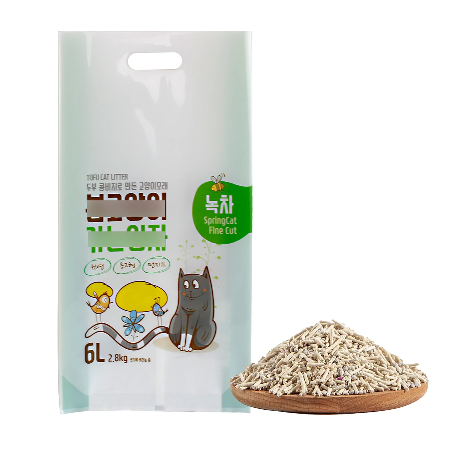 China Factory Natural Dust Free Premium Quick Clumping Tofu Cat Litter