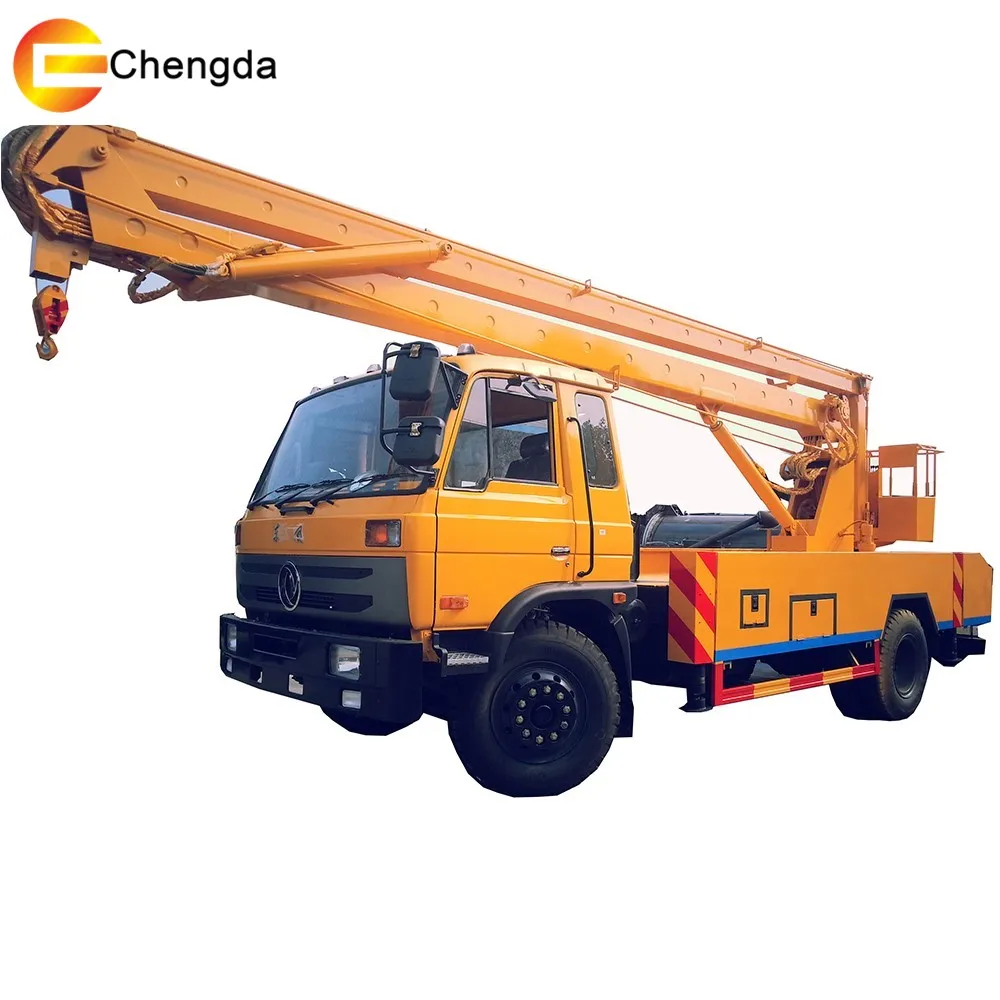Подъемная гидравлическая платформа Dongfeng высотой до 14 м легкая грузовая для воздушных работ