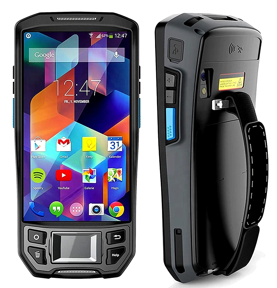  Factory price rugged 4G WIFI GPS NFC RFID 125KHz 1D 2D Barcode Scanner Android Handheld