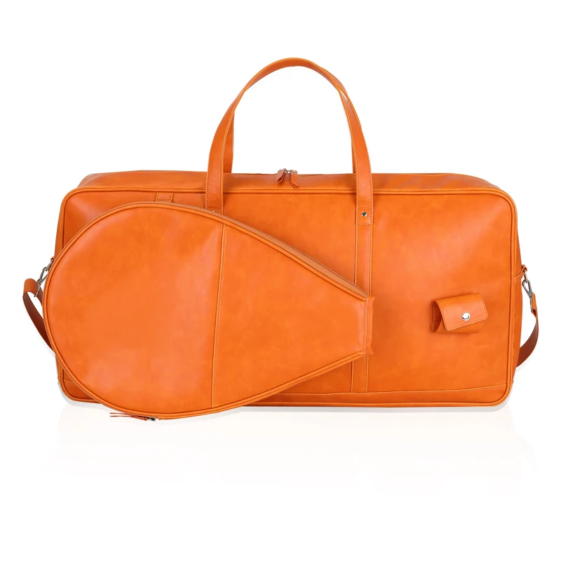 PU Leather Large Sports Handbag Tennis Tote Bag Tennis Racket Bag