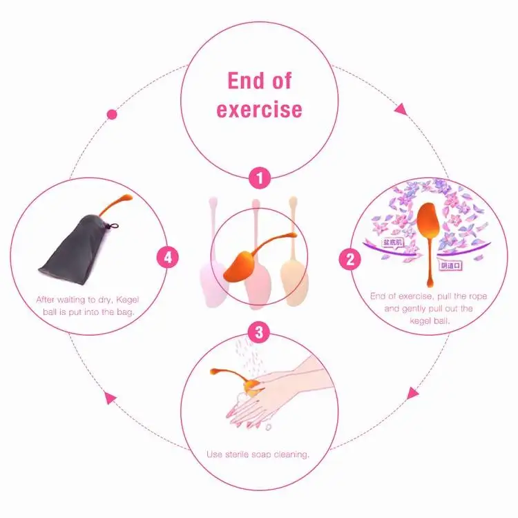 Female Kegel Training Ball Vaginal Dumbbell Postpartum Repair Exercise Massager Female Pussy Exercise Mango Ball