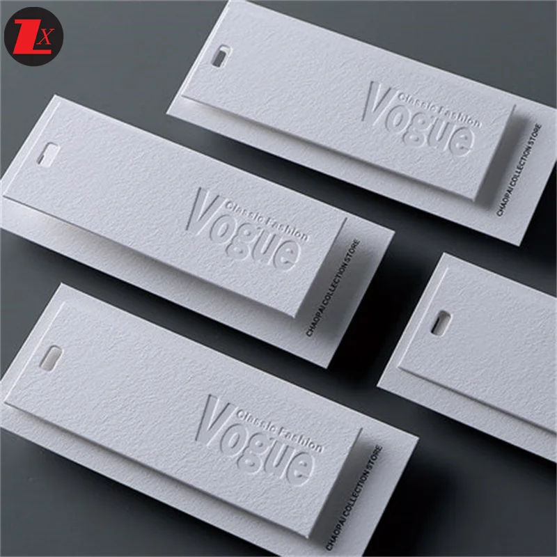Luxury Custom Print Paper Clothing Tags Nice-Looking and Sustainable for Branded Garments Shoes Bags