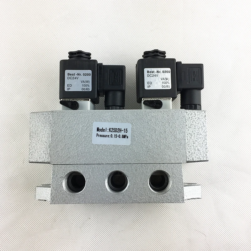 2/5 way K25D2-15 Sliding column type directional valve 1/2inch Safety solenoid valve