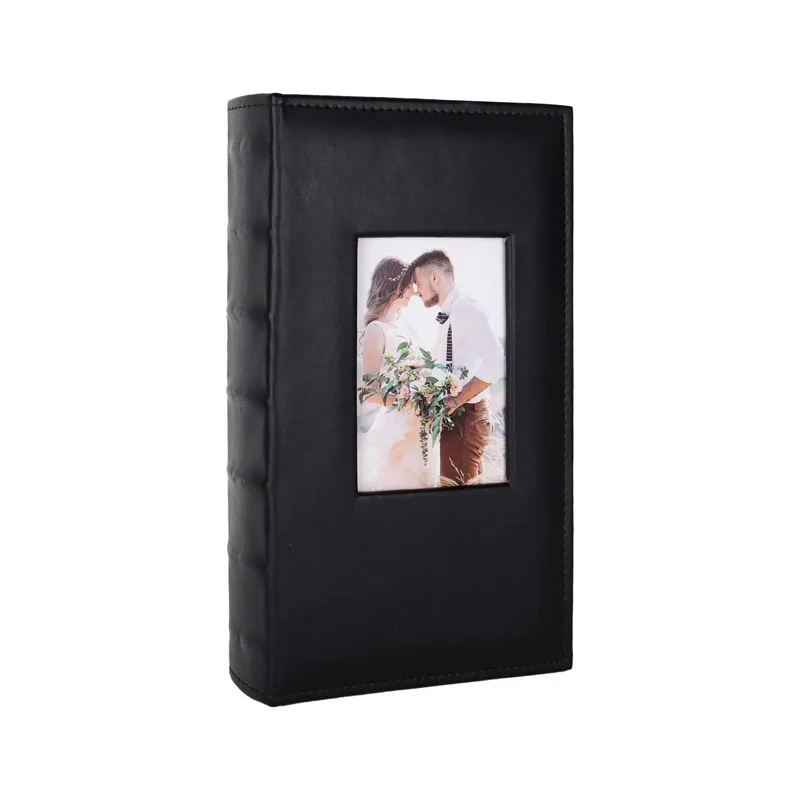 Brown Old Classic Retro Customized 5x5 Leather Cover Bound Photo Album