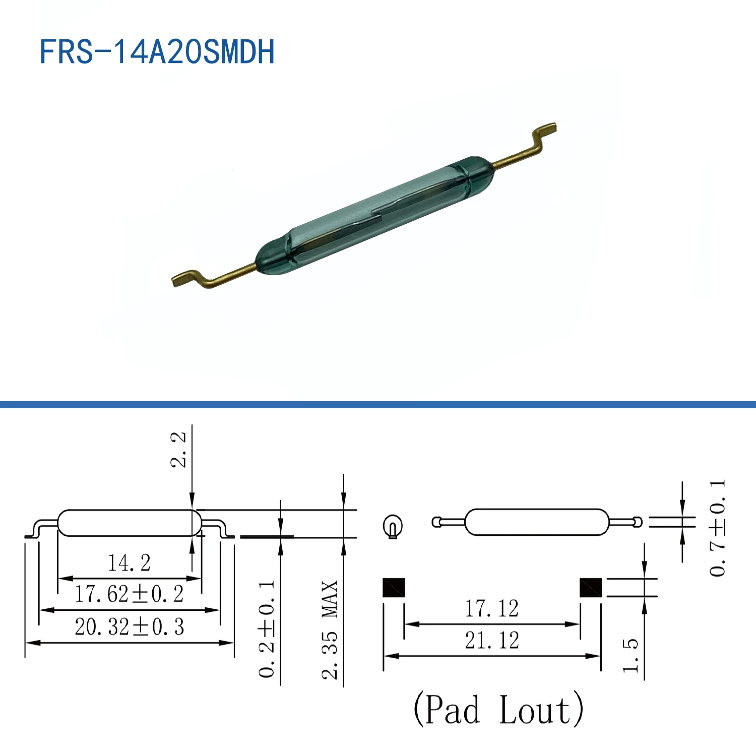 Regular In Stock RMCIP MKA-14103 SMD/SMDM  Form A Magnetic Dry Reed Switch