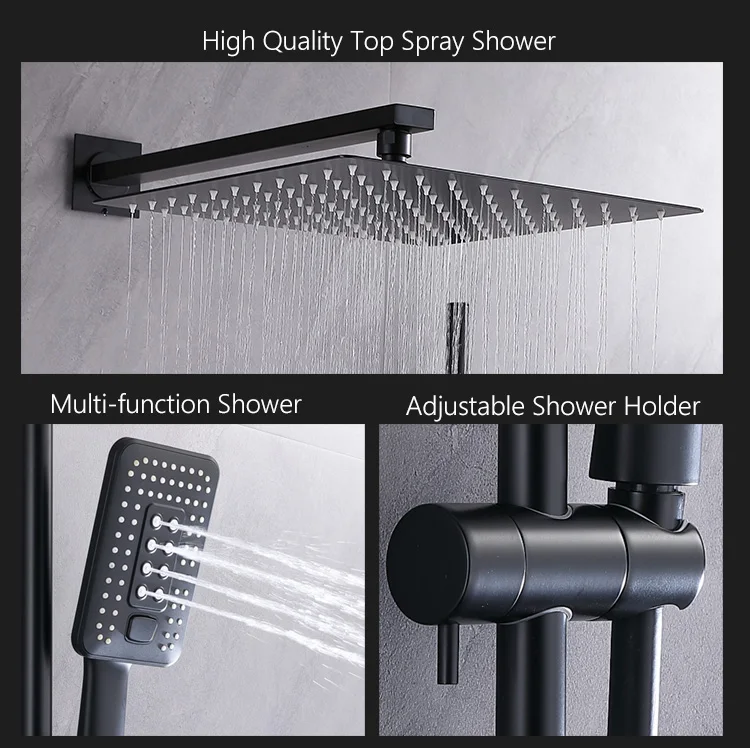 Bathroom faucet wholesale concealed shower faucets in wall black shower faucet bathroom