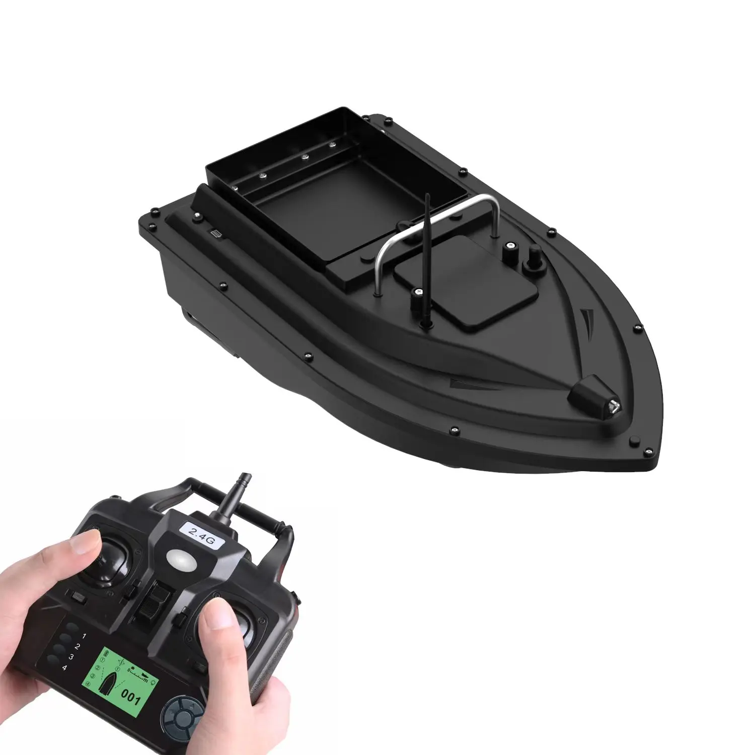 NEWRGY D16 Wireless Dual-motor Fishing Feeder Device RC Fishing Bait Boat 3 Night Lights Intelligent RC Boat 500m