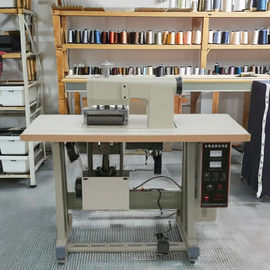 ZH-200S Ultrasonic Sewing Machine for Nonwovens Built-in Mold Manual Lace Cutter New Condition with Core Motor Component