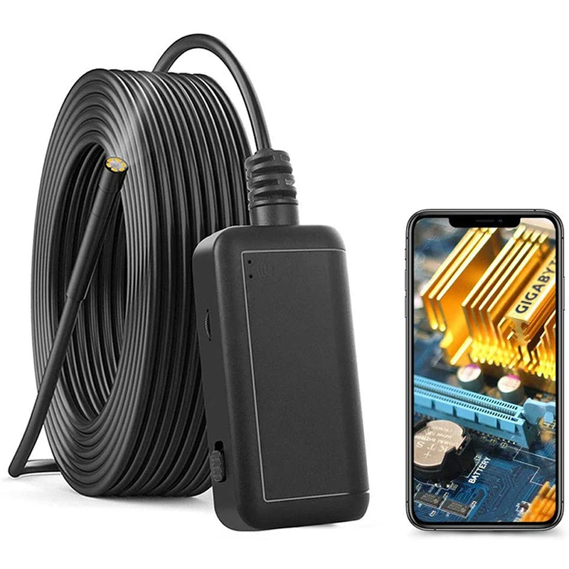 IP67 waterproof  8 lights endoscopio camara wifi endoscopio wifi  drain inspection camera