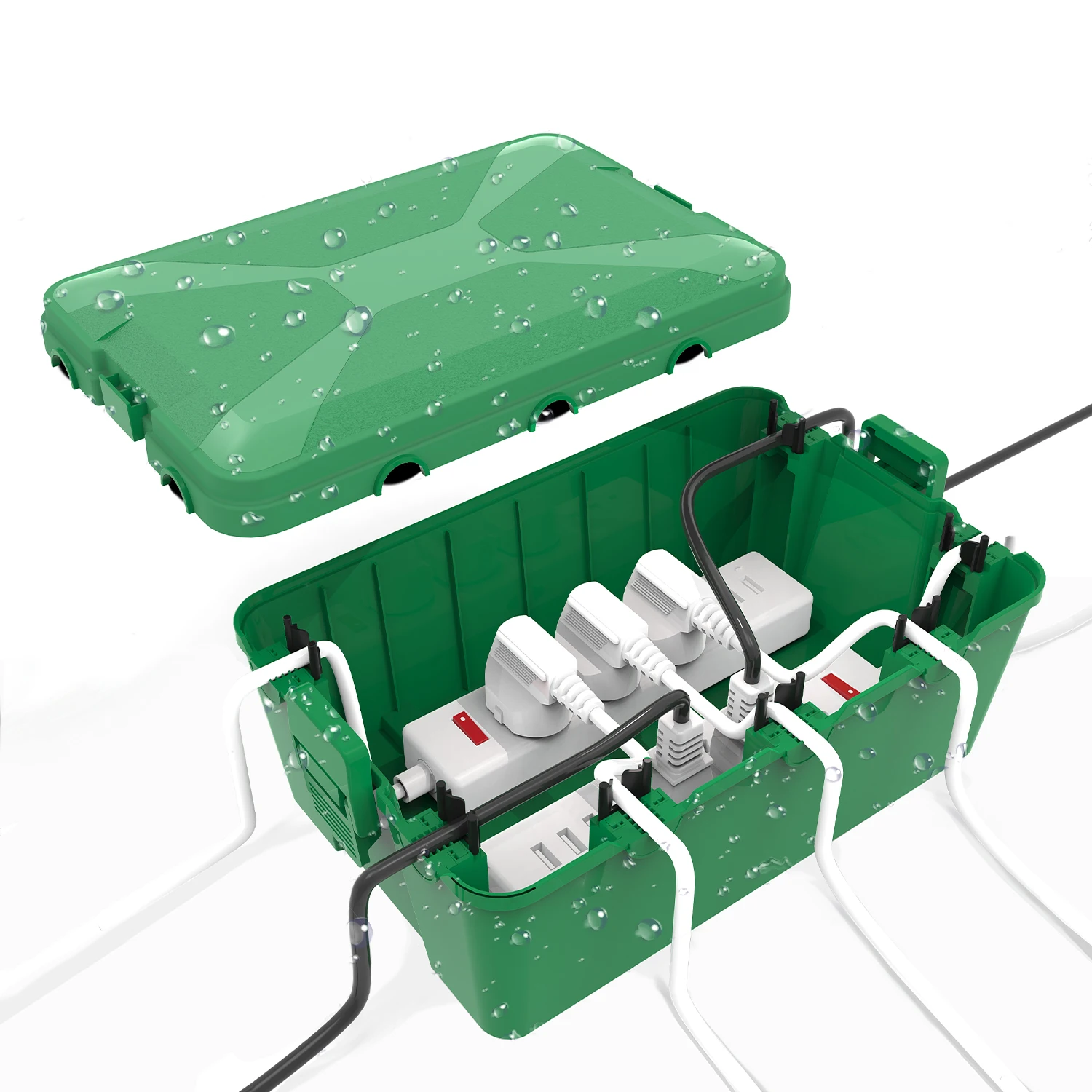 Outdoor Plastic Wire Connection Box Weatherproof Electric Box Cable Socket Cover