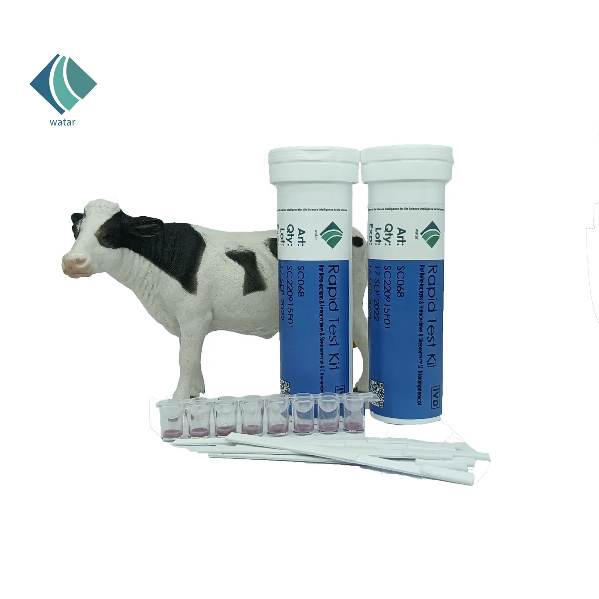 SC122 DairyPal Milk Antibiotics Test Fluoroquinolones Tetracyclines Gentamicin 3IN1 Rapid Test Dipstick