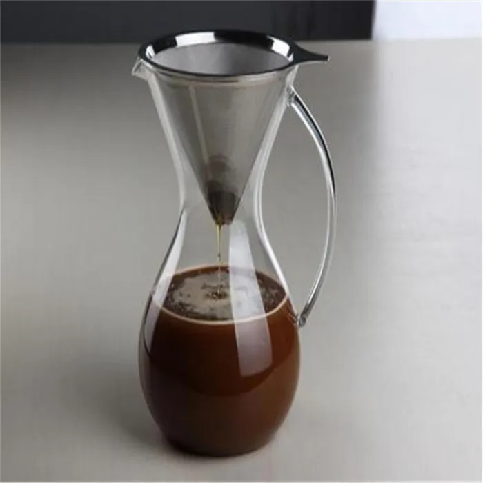 Wholesale borosilicate glass cold brew maker airtigh iced cold brew coffee maker glass coffee pot with filter