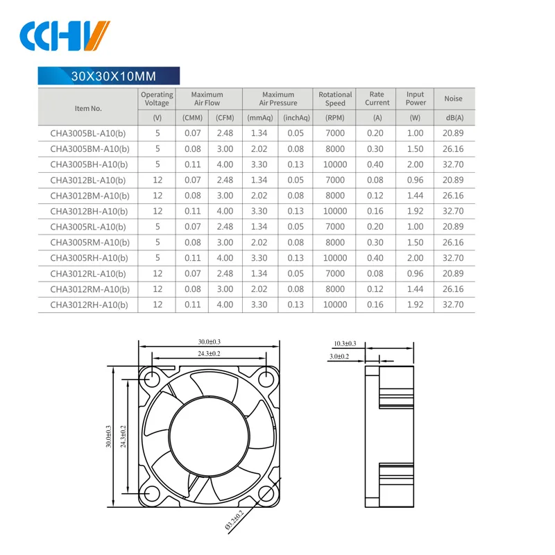 Brushless 30X30X10 5 Volt 5V Mini 24 Volt 12V Welding Machine Dc Cooling Fan