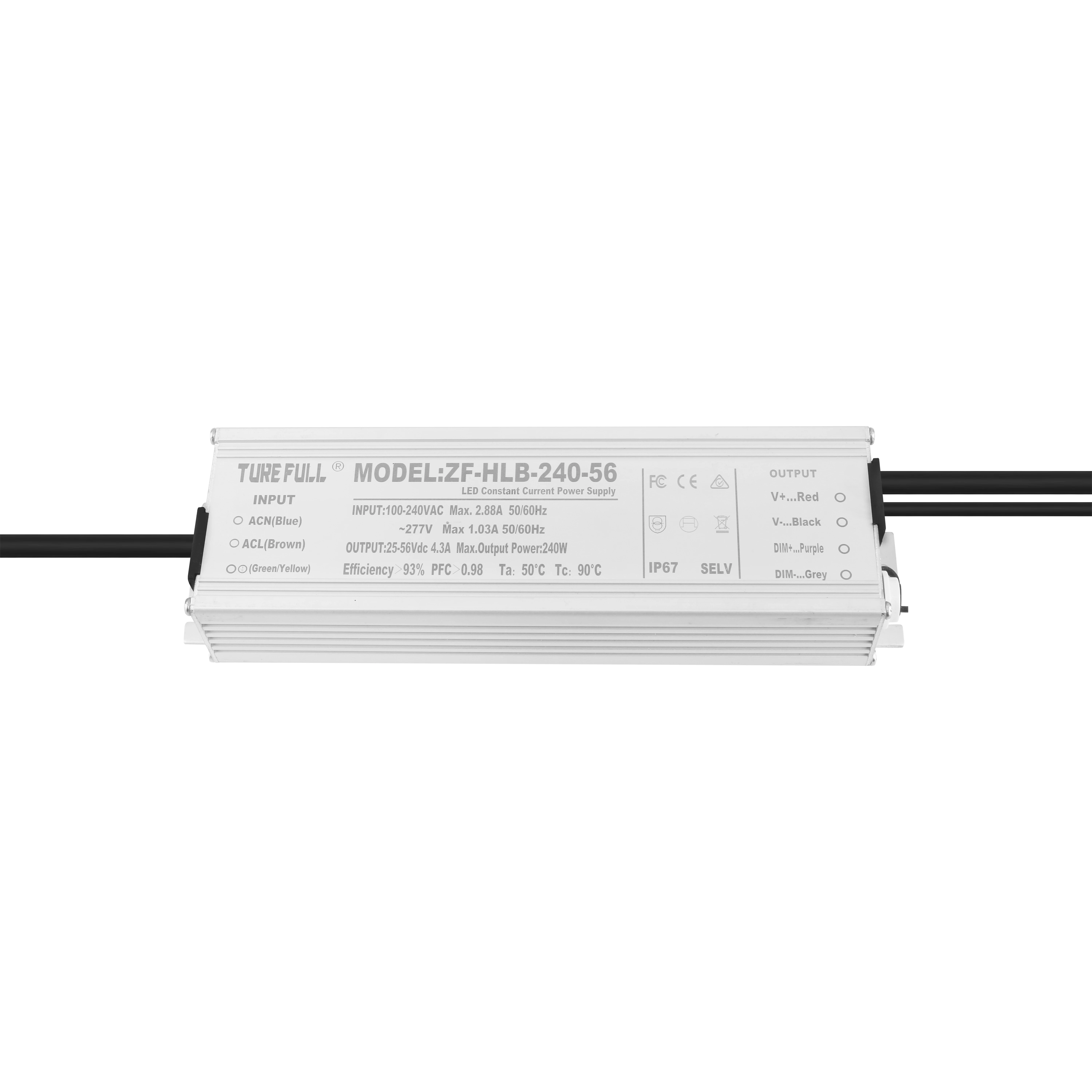 TURE FULL Power Supply LED Light Driver 48v 5a 200w 240w Hl 240h Waterproof Constant Current Led Driver