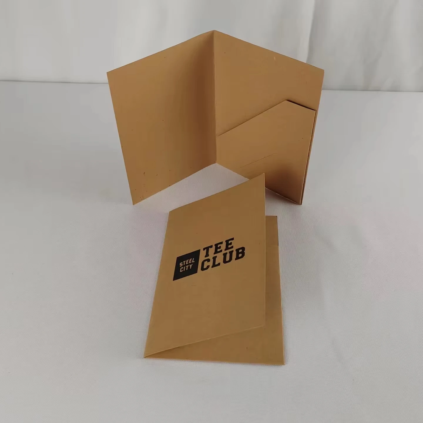 Recyclable Kraft Envelope Packaging Paper File Holder Travel Journal Notebook Passport Size Card Holder Sleeve Pocket Storage