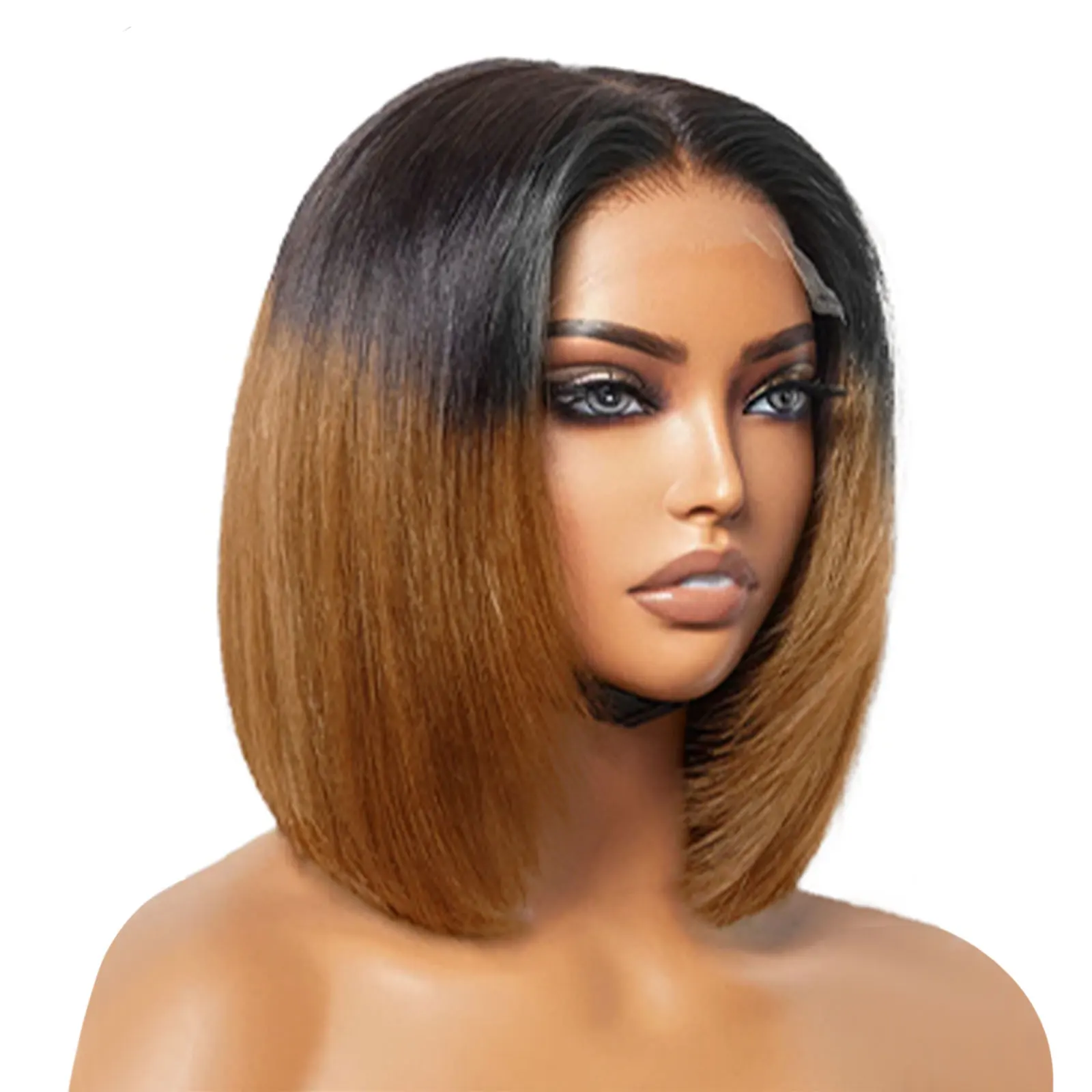 FH Cheap Price Double Drawn Brazilian Human Hair Wigs Vendor 1b-30# Straight 4x4 Lace Front Raw Vietnamese Wigs For Black Women