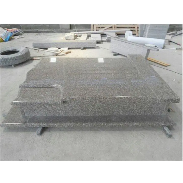 Cheap Price Cemetery Red Granite Ireland Headstone Tombstone Design