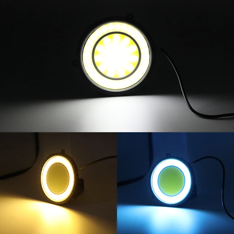 Cob Car Vehicles Daytime Running Light Fog Lamp Day Driving Daylight