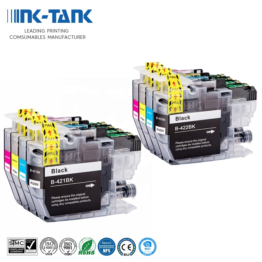 INK-TANK LC421 LC 422 421 LC-422 LC422 LC422XL премиум цвета Совместимый струйный чернильный картридж для принтера Brother mfc-j6940dw