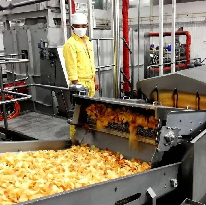 SK automatic fried potato chips production line machine chips potato making fryer machine machinery to frying make potato chips