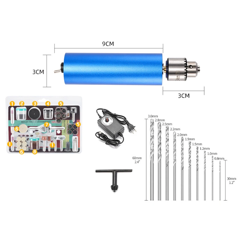 INNO New Model Mini Drill Grinder Die Grinder 12V Power Rotary Tool For Sanding, Polishing