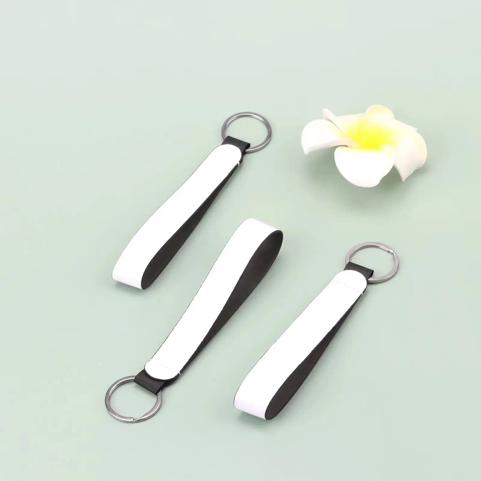 Sublimation Chapstick Holder Neoprene keychain blanks key chain wrist strap Holder