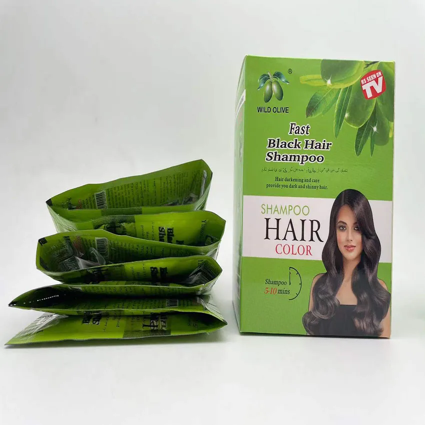 25mlx10wildolive hair dye shampoo factory wholesale