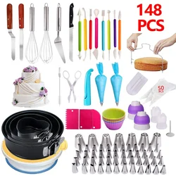 Cake Decorating Supplies kit with baking supplies for Beginners 360 PCs- Springform Pan Set -Cake Turntable