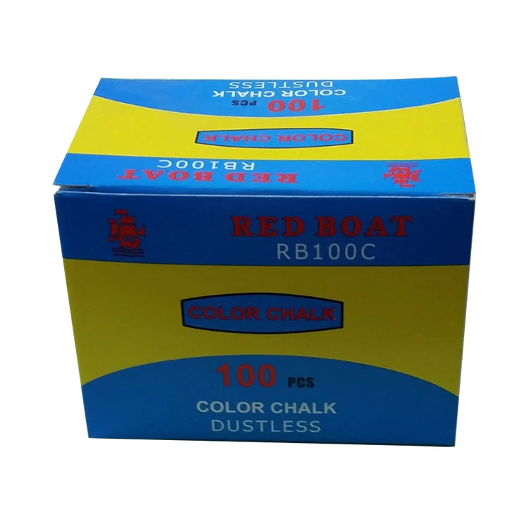 China Manufacturer Direct Sale Asst Colour 100 Pc Per Box  Dustless Chalk Pens For School