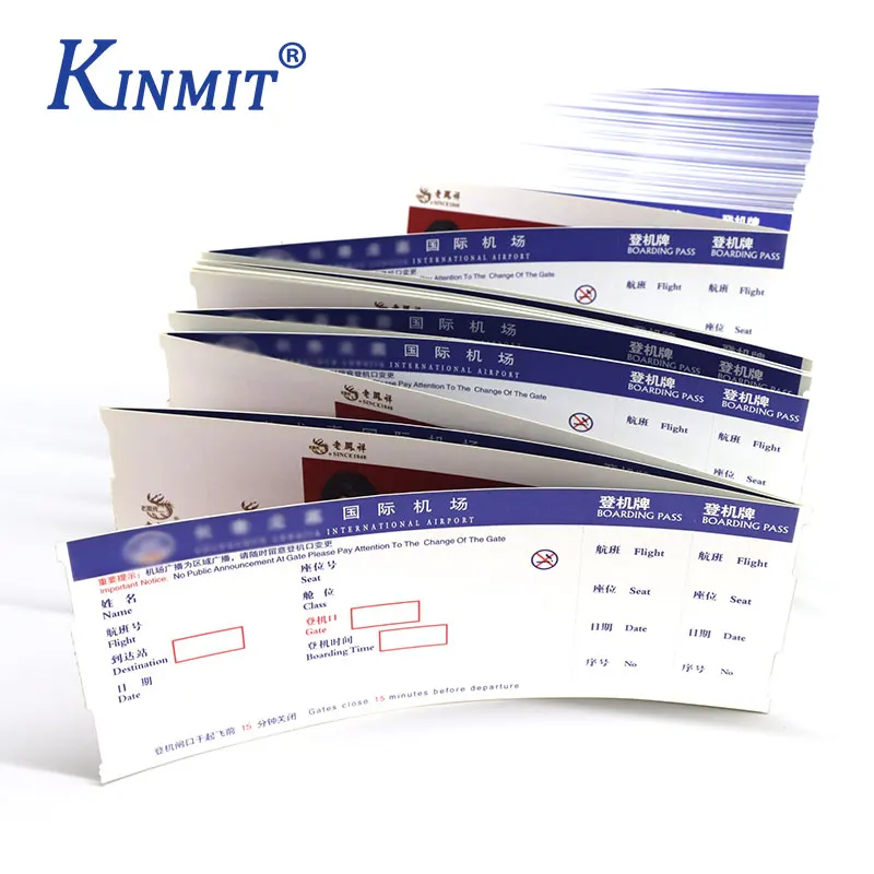 Kinmit, высокое качество, индивидуальные термостойкие бумажные бирки для багажа, бирки для багажа