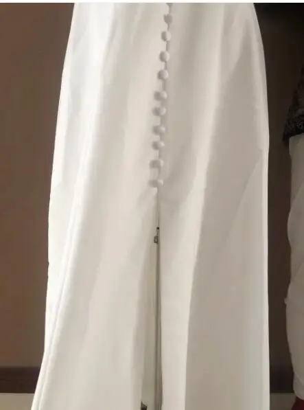 2023 Ethnic Clothing French Style Light Wedding Dress Satin Simple Fashion Elegant  Off-Shoulder Mermaid Wedding Dress with Slit