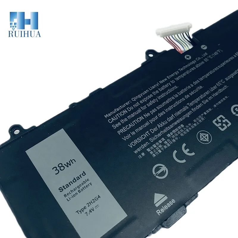 RUIHUA New 7.4V 38wh 2H2G4 For DELL laptop battery 11 Pro 7140 2H2G4 21CP5/63/105 2217-2548 laptop battery