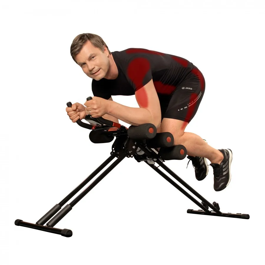 Multi function 6 in 1 total abs workout machine with monitor