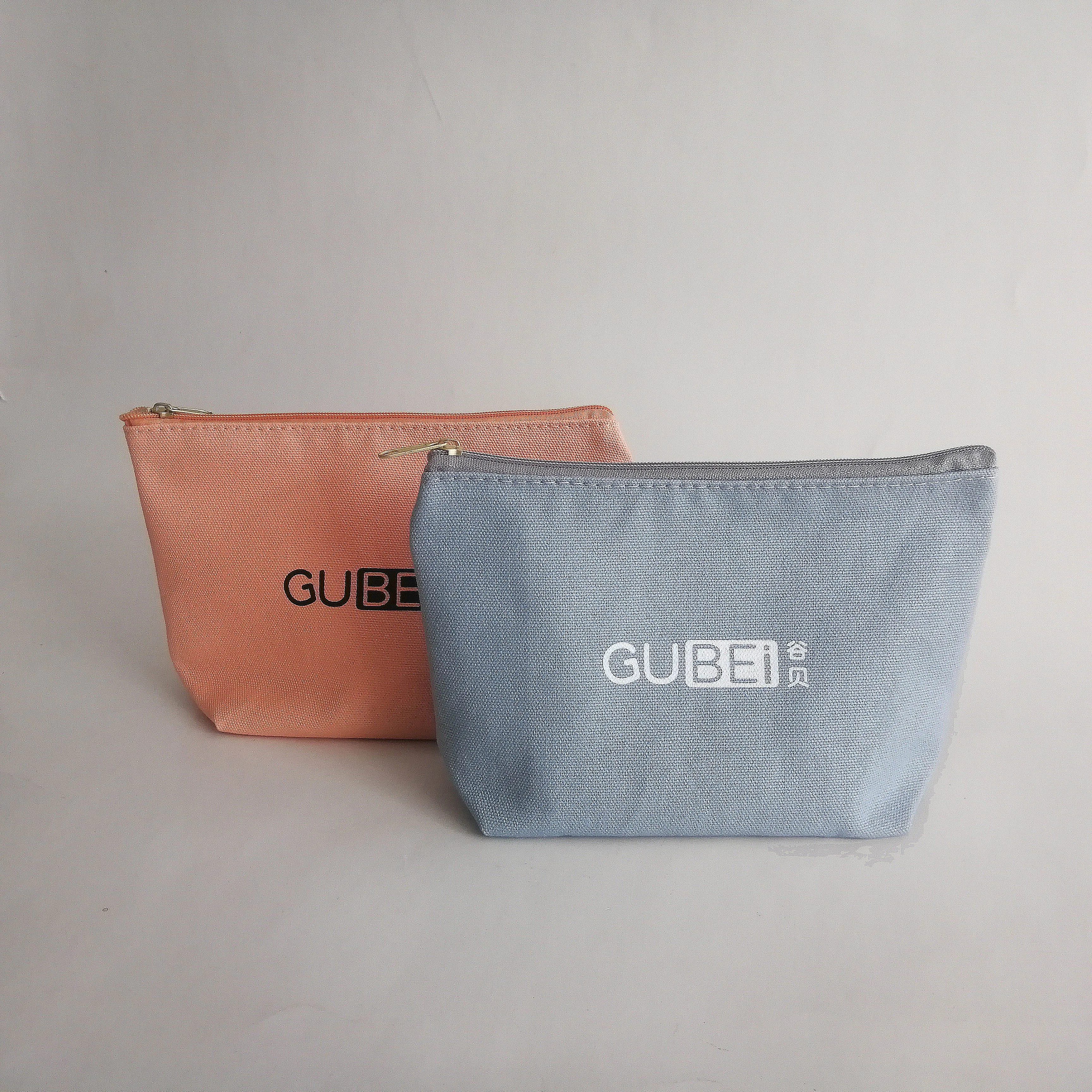 Promotion fashion custom mini small reusable cute cotton canvas bag coin wallet pencil makeup cosmetic pouch with zipper