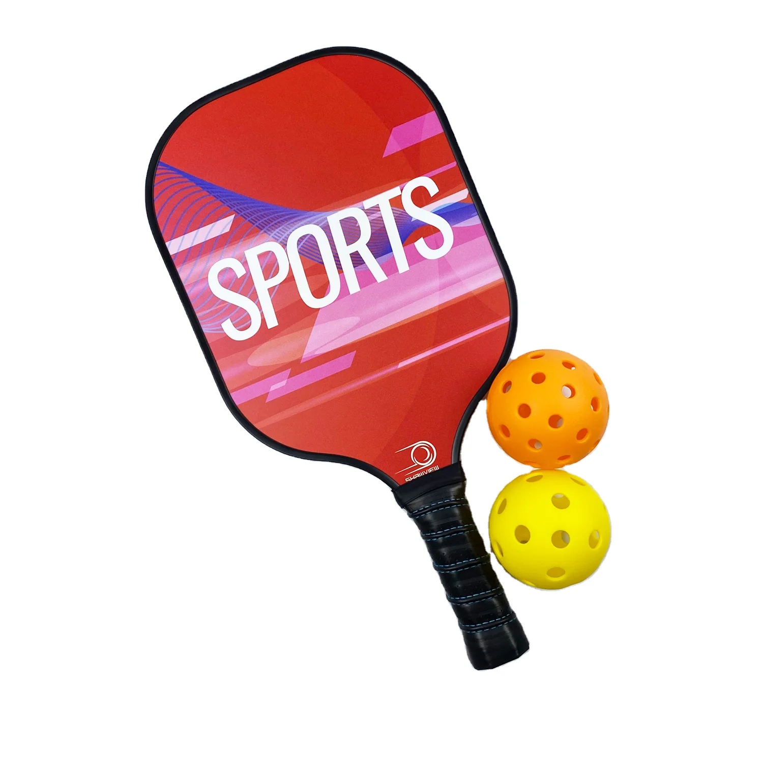 Shawview China Factory Mini Pickelball Pickleball Paddle Pickle Ball Net And Racquets With Fiberglass Surface
