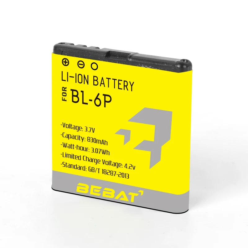 12 Months Warranty BL-6P Battery for Nokia 6500c 7900 5100 Cell Phones