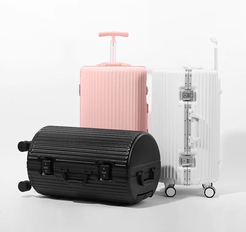 Koowo High Quality 20 24 Inch Cute Round Suitcase ABS PC Travel Luggage Set Customized Cabin Suitcase with Waterproof