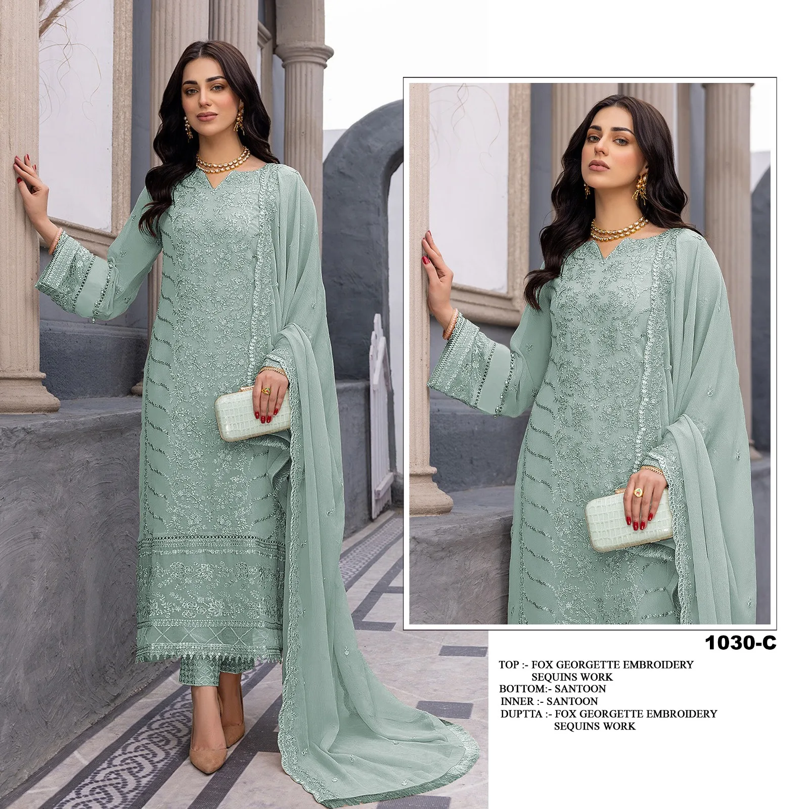 6190-SKAZI-pakistani Дизайнерская одежда/пакистанское платье salwar kameez