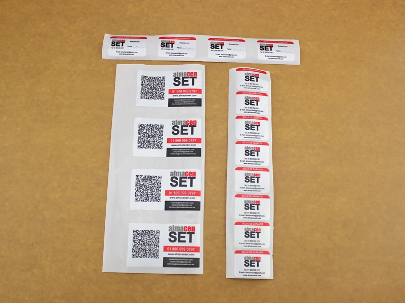 Индивидуальные виниловые наклейки void белые гарантийная наклейка при взломе материала защитной этикетки VOID