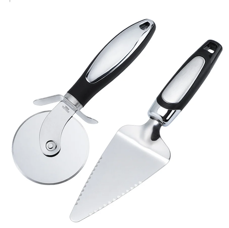 Built-in Protective Guard Pizza Cutter Wheel With Non Slip Ergonomic Handle