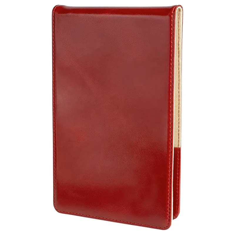 Genuine Leather Golf Score Card and Yardage Wallet with Pencil Loop Golf Scorecard and Yardage Book Holder