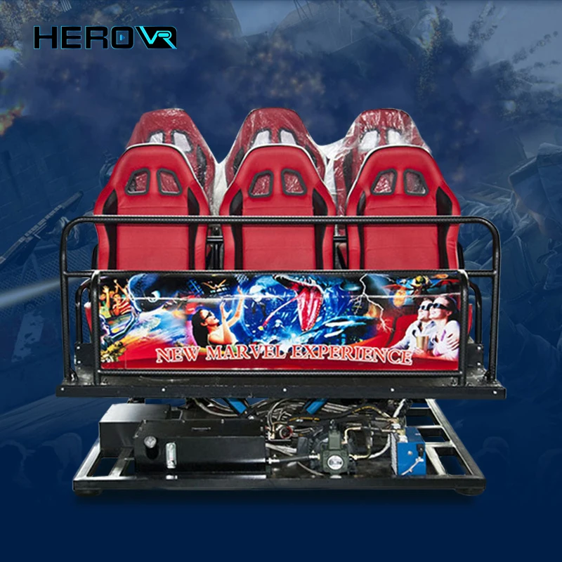 HEROVR 5D Cinema 9D Vr 6 Seats Simulator Games Cinema With Vr Games Machines