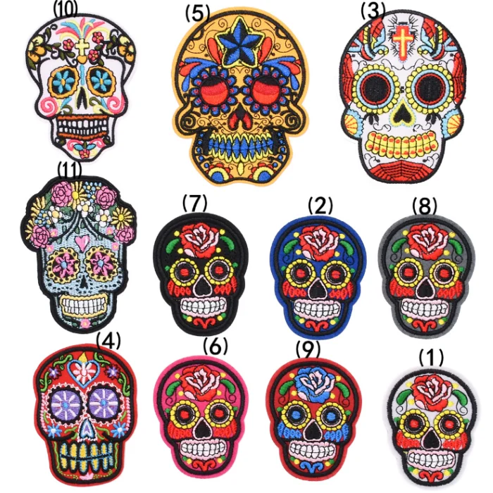 Different peking opera embroidered iron on patches embroidery patches for clothing