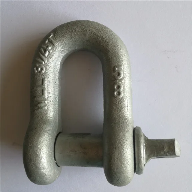 China Drop Forged Chain Shackle US Type D Shackle Manufacturer