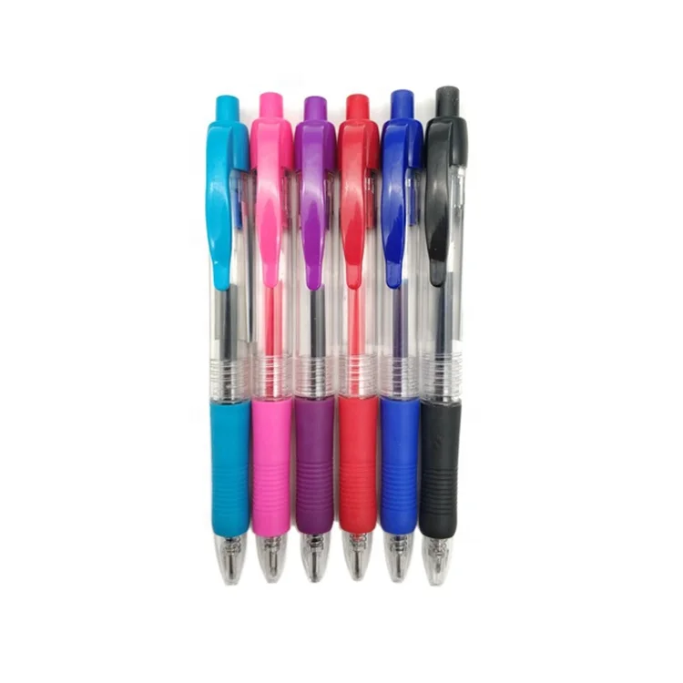 STASUN Good Quality Promotional handle grip Plastic Retractable Gel Ink Pen