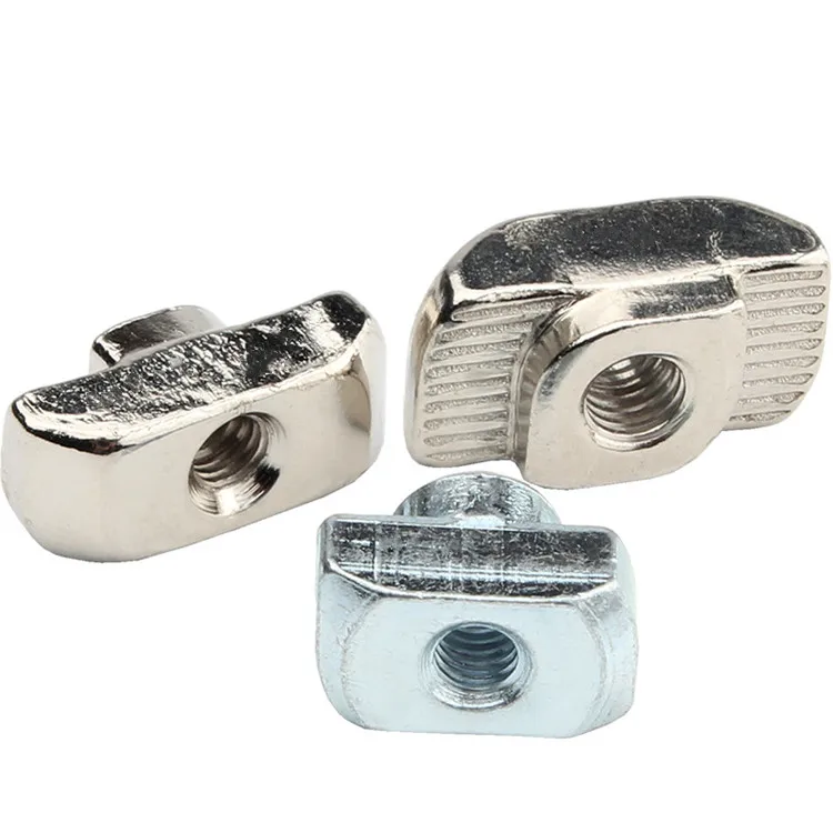 T Hammer Screw Nut Carbon Steel M3 M4 M5 M6 T Nut for Aluminum Profile