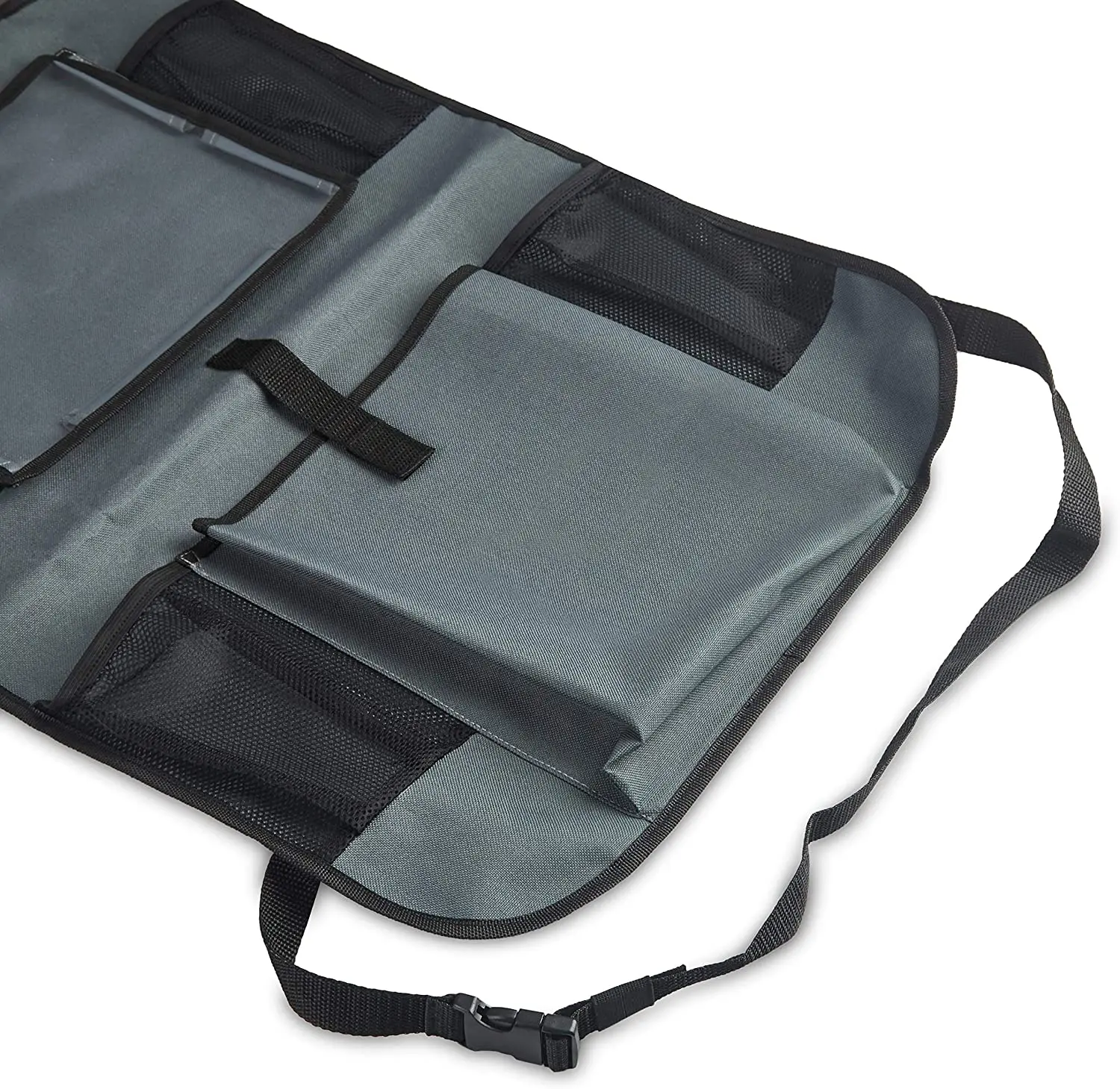 600D Durable Oxford Fabric Gray Seat Back Protector Organizer For Kids And Toddlers Toy Bottle Vehicle Travel Accessories