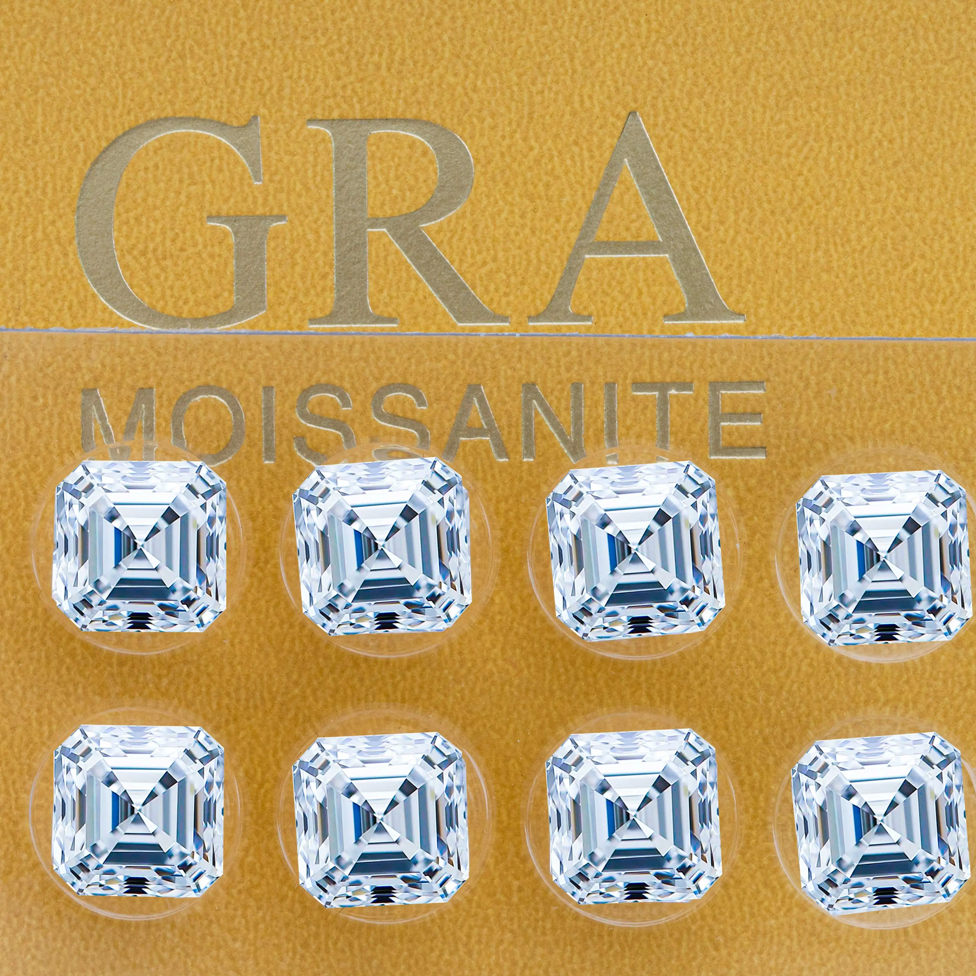 Diamond Square Cut D Color Small Diamond 2mm-4mm Mosanite  GRA Diamond Moissanite For Ring