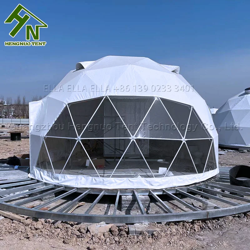 Заводская дешевая цена 6 м диаметр geo igloo сборный дом купольная палатка с ПВХ крышкой для улицы