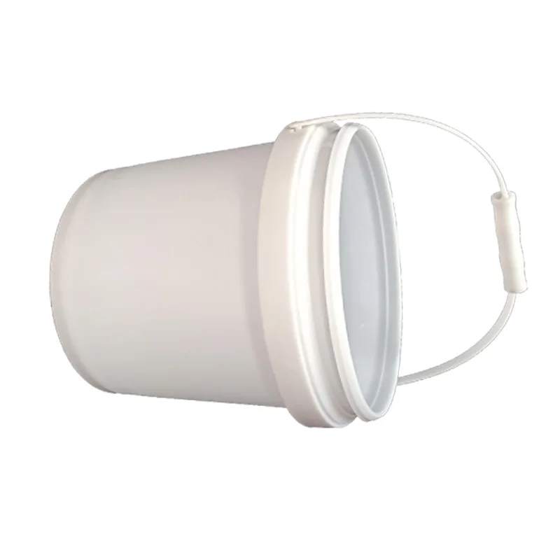 Recyclable 3L Plastic bucket with Tear Strip Sealed Lid Barrel For Packaging Factory Sale food grade plastic pail with handle